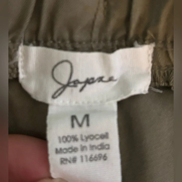 Japna Womens Army Green Multi pocket Drawstring Elastic Waist Joggers Sz Medium - Picture 3 of 13